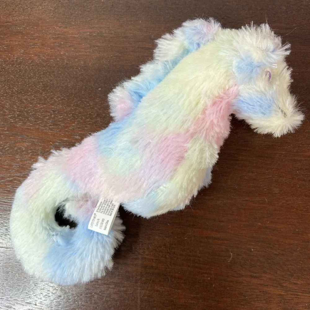 Curto Toy Seahorse Stuffed Animal Multicolor Soft Fuzzy 8
